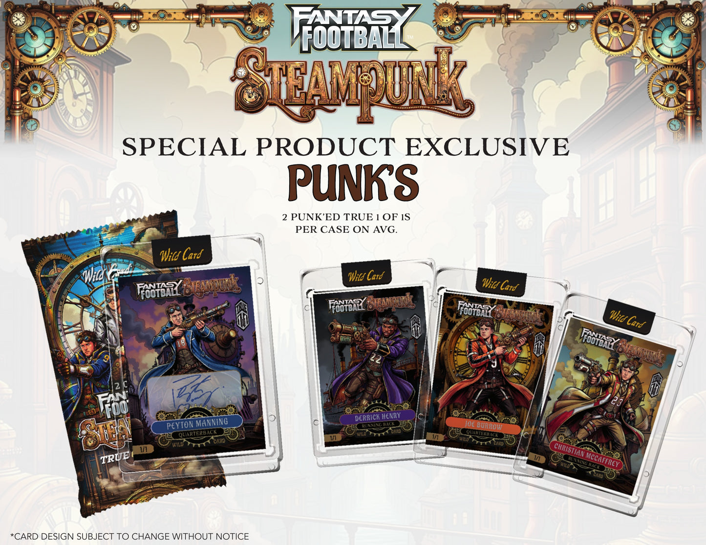 2026 WILD CARD STEAM PUNK EDITION FANTASY FOOTBALL 20 BOX CASE