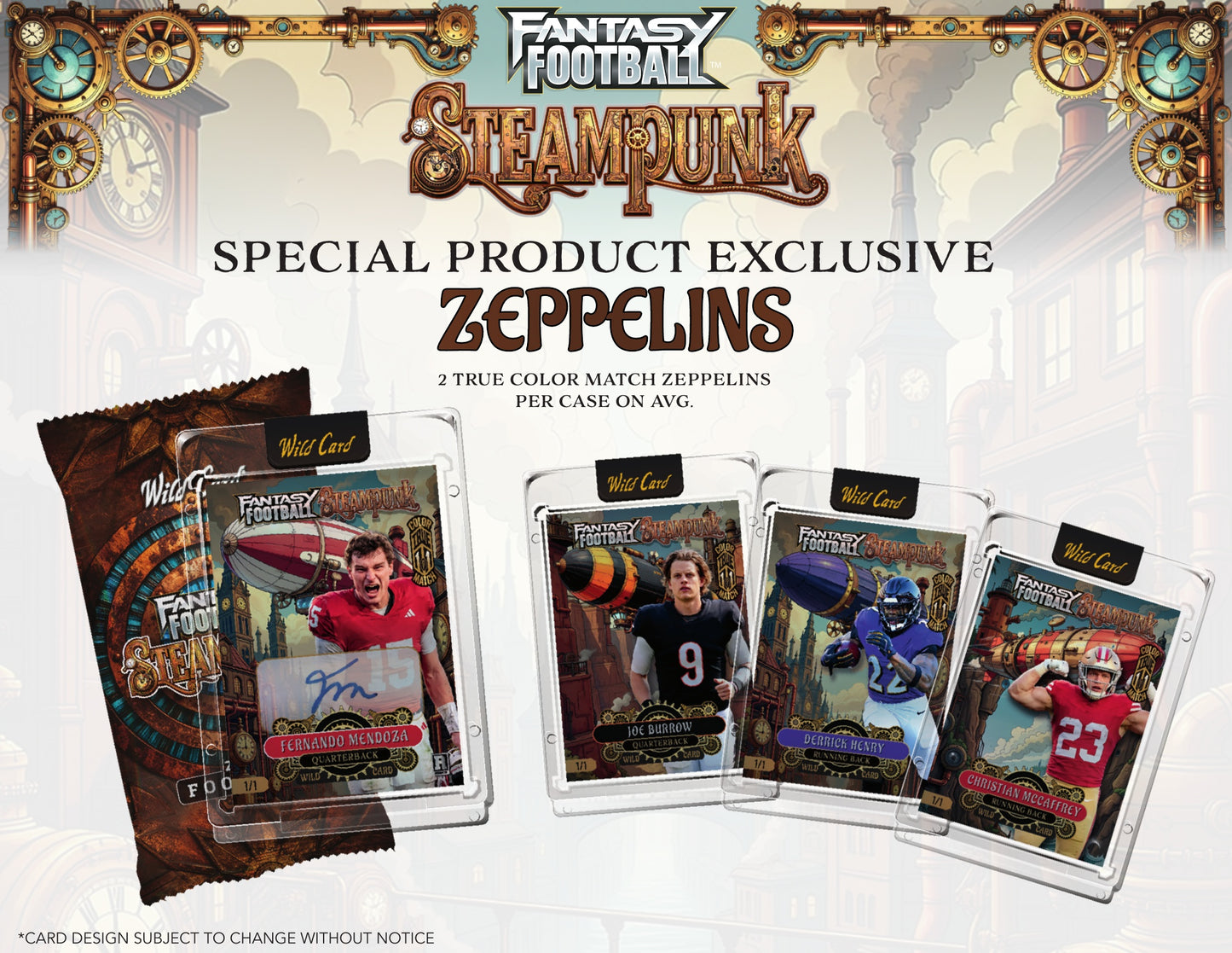2026 WILD CARD STEAM PUNK EDITION FANTASY FOOTBALL 20 BOX CASE