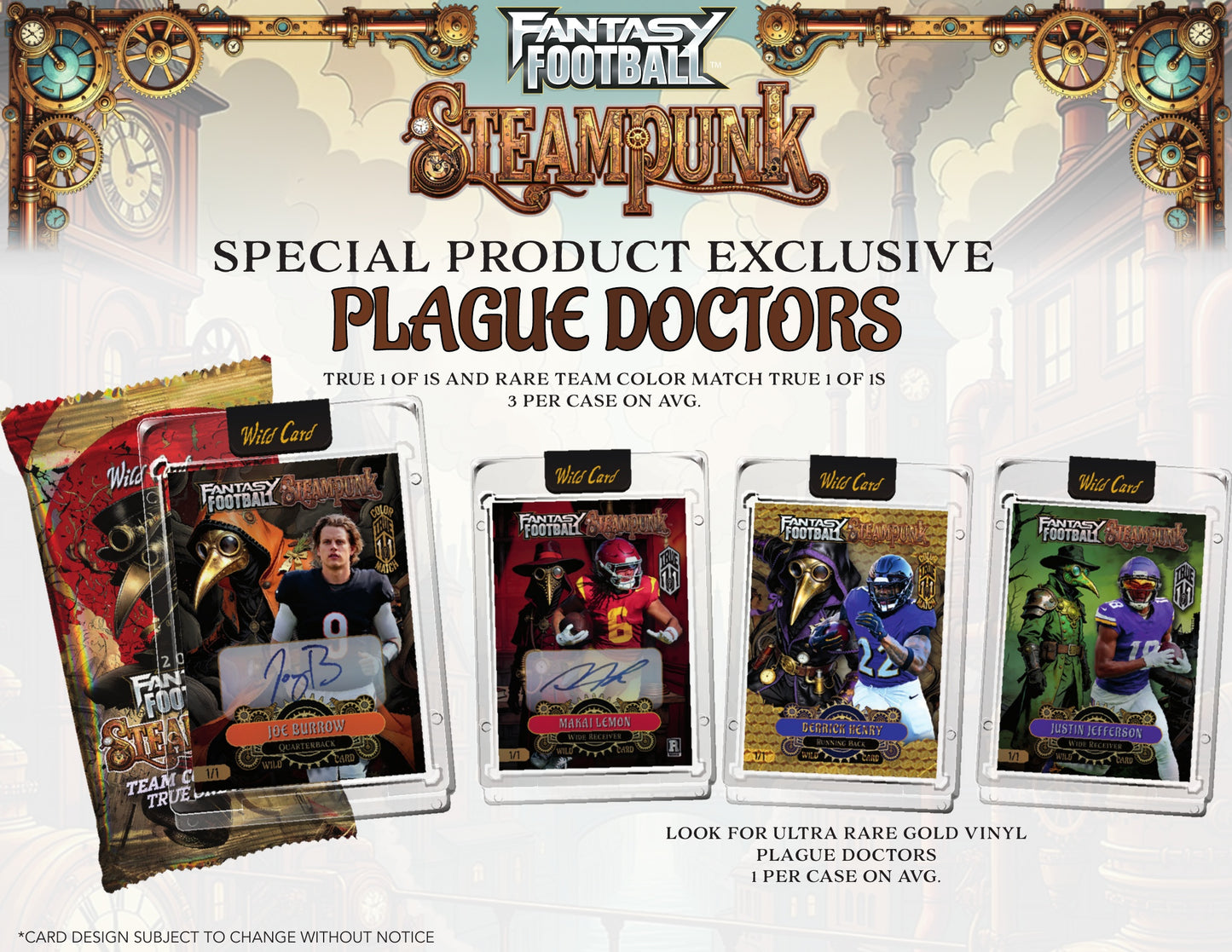 2026 WILD CARD STEAM PUNK EDITION FANTASY FOOTBALL 20 BOX CASE