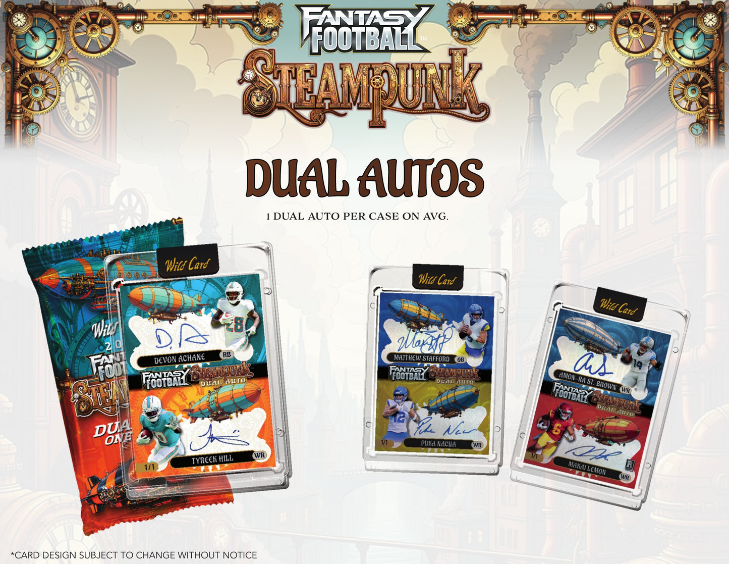 2026 WILD CARD STEAM PUNK EDITION FANTASY FOOTBALL 20 BOX CASE
