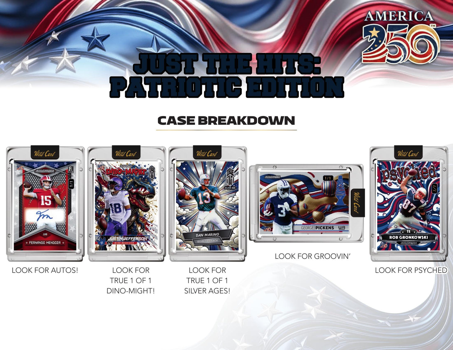 2026 WILD CARD JUST THE HITS: PATRIOTIC EDITION (12 BOX CASE)