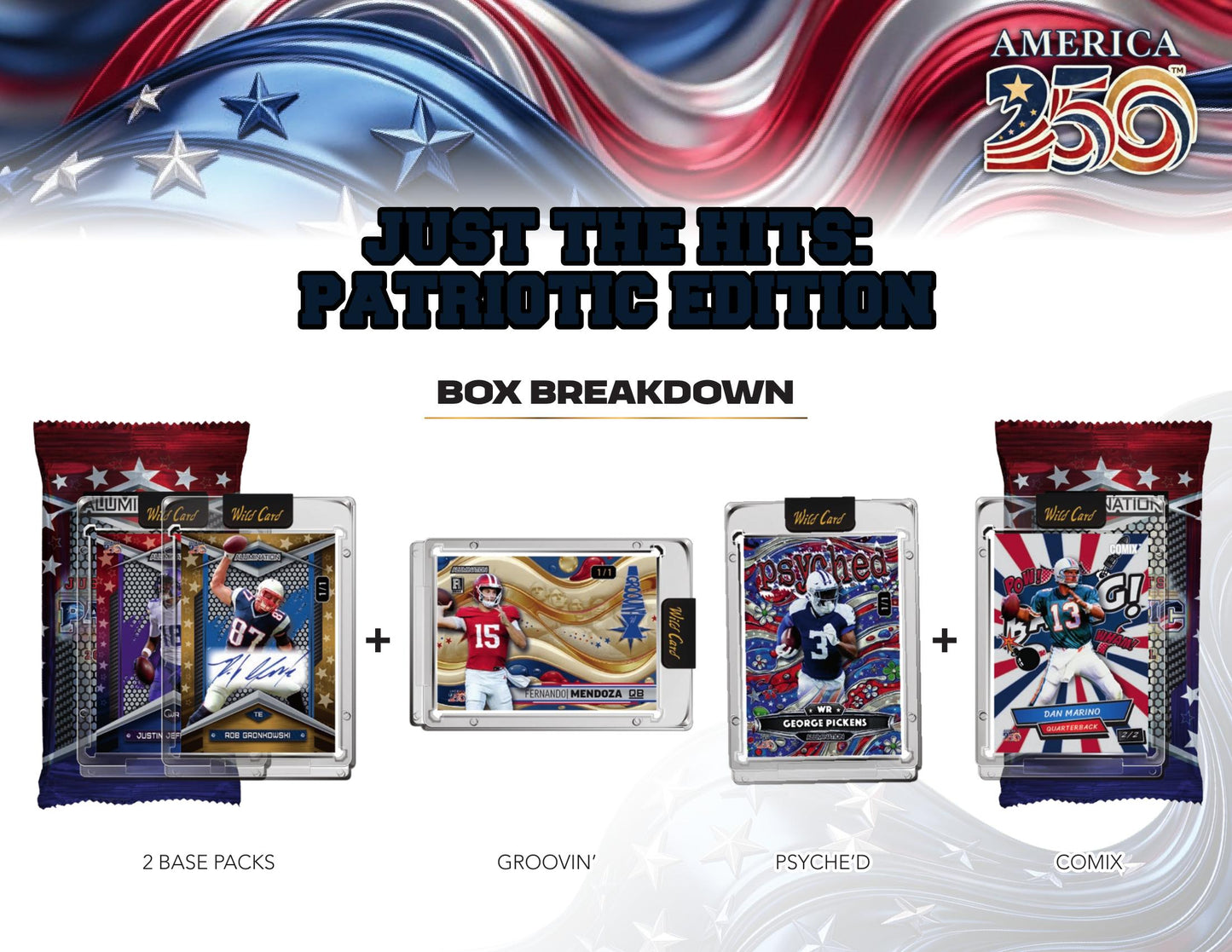 2026 WILD CARD JUST THE HITS: PATRIOTIC EDITION (12 BOX CASE)