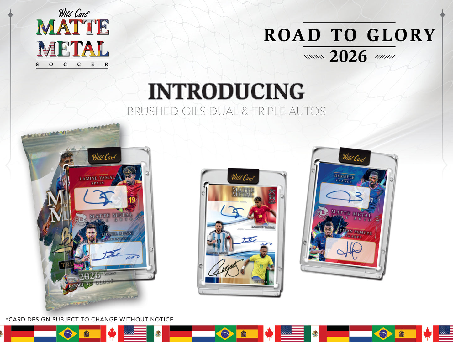 2026 Wild Card Matte Metal Soccer: Road To Glory - 12 box Case (1 auto box)